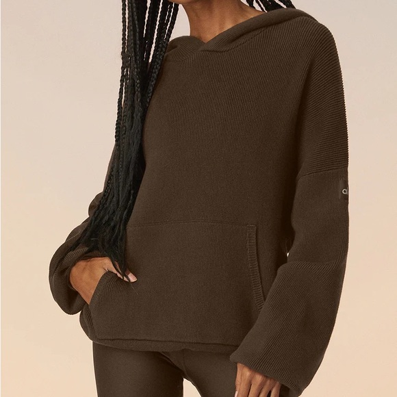 ALO Yoga | Sweaters | Alo Scholar Hooded Sweater Size S | Poshmark